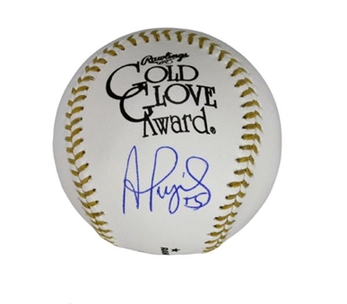 Albert Pujols Signed ‘Gold Glove Award’ Baseball (MLB Auth)